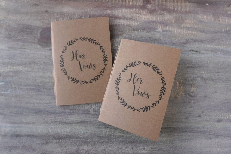 wedding vow books