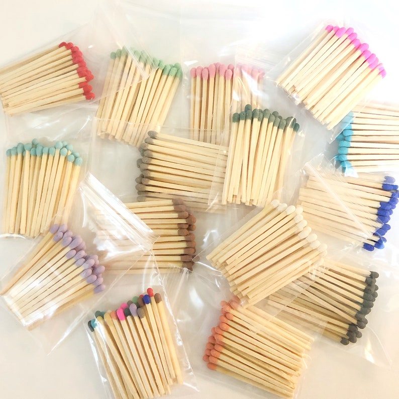 Colorful Match Sticks by Urban Burn Candle Store
