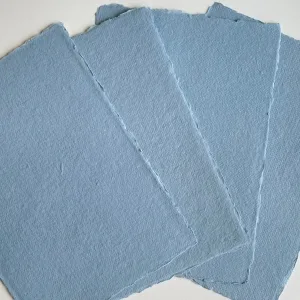 Handmade dusty blue paper