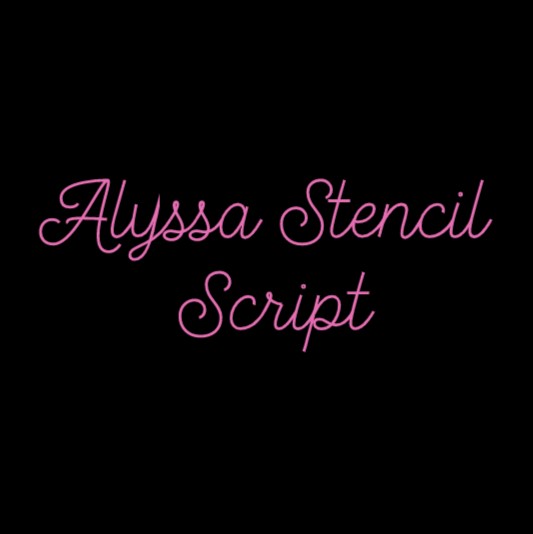 Alyssa Stencil Script