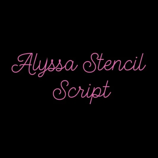 Alyssa Stencil Script