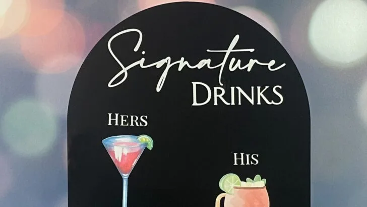 Signature Drink Sign