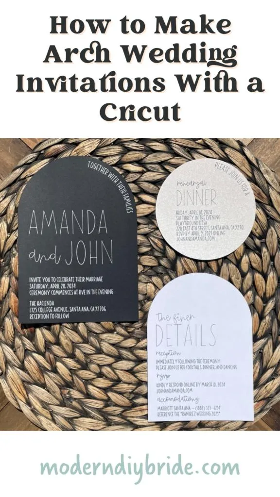 How to Create Arch Wedding Invitations With a Cricut