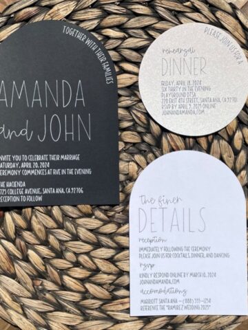 Cricut Wedding Invitations