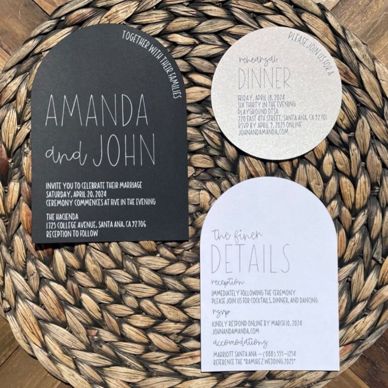 Cricut Wedding Invitations