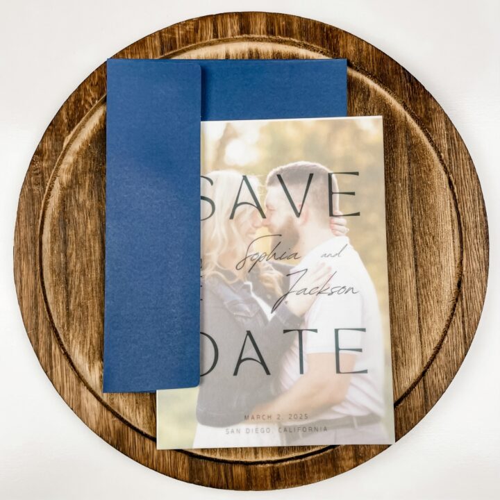 DIY Vellum Save the Dates